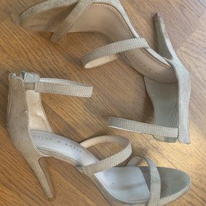 4 Inch Beige Heels - Kelly & Katie